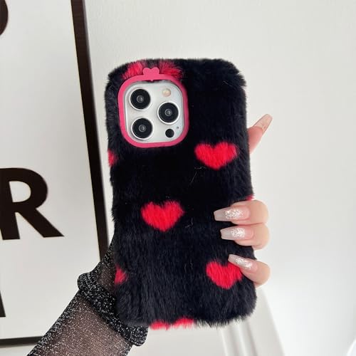 JMTALL Plüsch Hülle für iPhone 14 Pro Warm Handyhülle Case Herz Motiv Mädchen Süße Handytasche Weiche TPU Silikon Schön Schutzhülle für iPhone 14 Pro - Schwarz JMTALL Plüsch Hülle für iPhone 14 Pro Warm Handyhülle Case Herz Motiv Mädchen Süße Handytasche Weiche TPU Silikon Schön Schutzhülle für iPhone 14 Pro - Schwarz von JMTALL