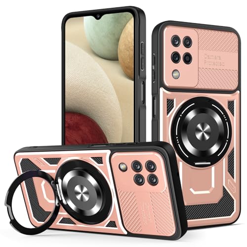 JMstore Hülle für Samsung Galaxy A12 4G, Kameraschutz 360°Metal Ring Ständer Schutzhülle, Silikon TPU Hart PC Handy Hüllen Schutzhülle Standard Stoßfest Cover - Rose Gold JMstore Hülle für Samsung Galaxy A12 4G, Kameraschutz 360°Metal Ring Ständer Schutzhülle, Silikon TPU Hart PC Handy Hüllen Schutzhülle Standard Stoßfest Cover - Rose Gold von JMstore
