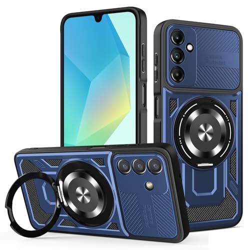 JMstore Hülle für Samsung Galaxy A16 4G/5G, Kameraschutz 360°Metal Ring Ständer Schutzhülle, Silikon TPU Hart PC Handy Hüllen Schutzhülle Standard Stoßfest Cover - Blau JMstore Hülle für Samsung Galaxy A16 4G/5G, Kameraschutz 360°Metal Ring Ständer Schutzhülle, Silikon TPU Hart PC Handy Hüllen Schutzhülle Standard Stoßfest Cover - Blau von JMstore