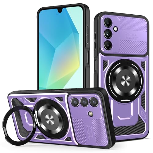 JMstore Hülle für Samsung Galaxy A16 4G/5G, Kameraschutz 360°Metal Ring Ständer Schutzhülle, Silikon TPU Hart PC Handy Hüllen Schutzhülle Standard Stoßfest Cover - Lila JMstore Hülle für Samsung Galaxy A16 4G/5G, Kameraschutz 360°Metal Ring Ständer Schutzhülle, Silikon TPU Hart PC Handy Hüllen Schutzhülle Standard Stoßfest Cover - Lila von JMstore