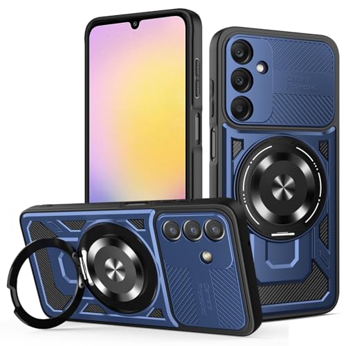 JMstore Hülle für Samsung Galaxy A25 5G, Kameraschutz 360°Metal Ring Ständer Schutzhülle, Silikon TPU Hart PC Handy Hüllen Schutzhülle Standard Stoßfest Cover - Blau JMstore Hülle für Samsung Galaxy A25 5G, Kameraschutz 360°Metal Ring Ständer Schutzhülle, Silikon TPU Hart PC Handy Hüllen Schutzhülle Standard Stoßfest Cover - Blau von JMstore