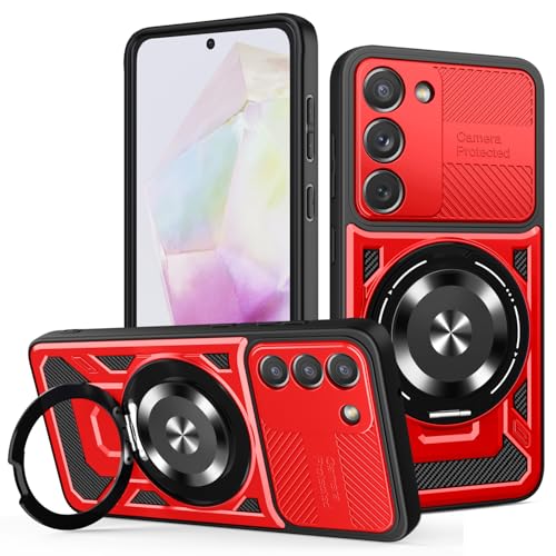JMstore Hülle für Samsung Galaxy A35 5G, Kameraschutz 360°Metal Ring Ständer Schutzhülle, Silikon TPU Hart PC Handy Hüllen Schutzhülle Standard Stoßfest Cover - Rot JMstore Hülle für Samsung Galaxy A35 5G, Kameraschutz 360°Metal Ring Ständer Schutzhülle, Silikon TPU Hart PC Handy Hüllen Schutzhülle Standard Stoßfest Cover - Rot von JMstore