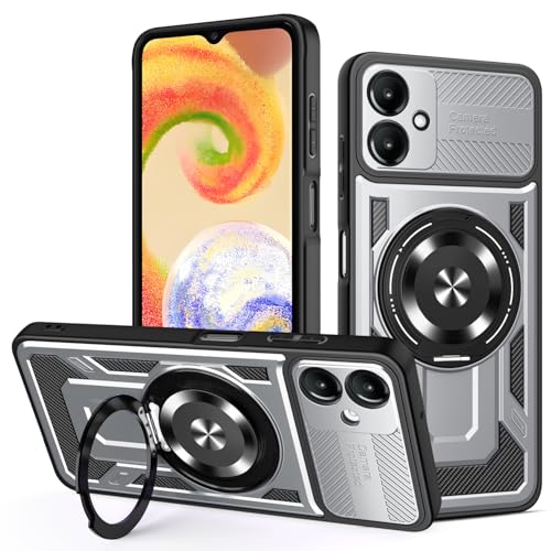 JMstore Hülle für Samsung Galaxy F06 5G/M06 5G, Kameraschutz 360°Metal Ring Ständer Schutzhülle, Silikon TPU Hart PC Handy Hüllen Schutzhülle Standard Stoßfest Cover - Grau JMstore Hülle für Samsung Galaxy F06 5G/M06 5G, Kameraschutz 360°Metal Ring Ständer Schutzhülle, Silikon TPU Hart PC Handy Hüllen Schutzhülle Standard Stoßfest Cover - Grau von JMstore