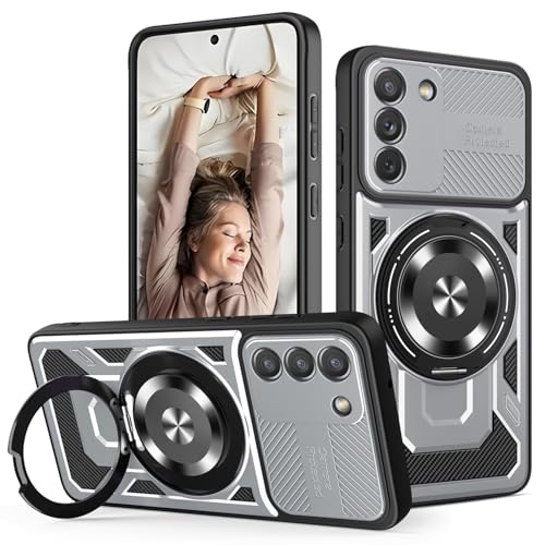 JMstore Hülle für Samsung Galaxy S23 Plus, Kameraschutz 360°Metal Ring Ständer Schutzhülle, Silikon TPU Hart PC Handy Hüllen Schutzhülle Standard Stoßfest Cover - Grau JMstore Hülle für Samsung Galaxy S23 Plus, Kameraschutz 360°Metal Ring Ständer Schutzhülle, Silikon TPU Hart PC Handy Hüllen Schutzhülle Standard Stoßfest Cover - Grau von JMstore