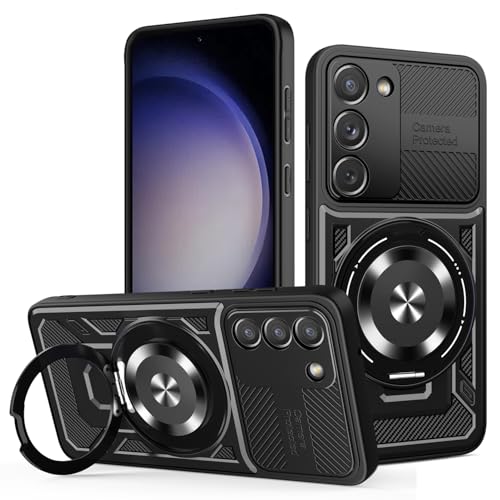 JMstore Hülle für Samsung Galaxy S24 /Galaxy S25, Kameraschutz 360°Metal Ring Ständer Schutzhülle, Silikon TPU Hart PC Handy Hüllen Schutzhülle Standard Stoßfest Cover - Schwarz JMstore Hülle für Samsung Galaxy S24 /Galaxy S25, Kameraschutz 360°Metal Ring Ständer Schutzhülle, Silikon TPU Hart PC Handy Hüllen Schutzhülle Standard Stoßfest Cover - Schwarz von JMstore