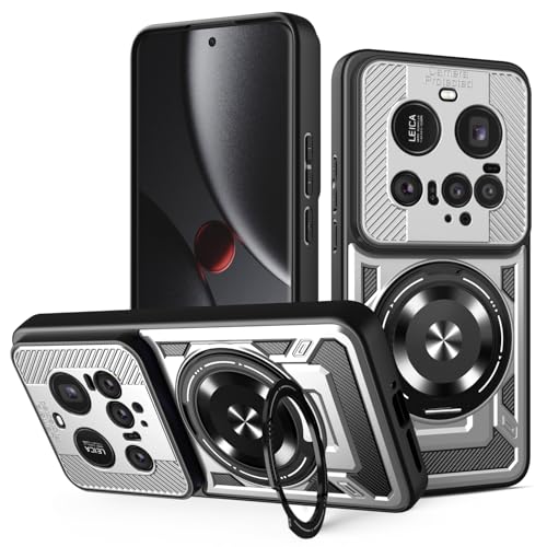 JMstore Hülle für Xiaomi Mi 15 Ultra 5G, Kameraschutz 360°Metal Ring Ständer Schutzhülle, Silikon TPU Hart PC Handy Hüllen Schutzhülle Standard Stoßfest Cover - Grau JMstore Hülle für Xiaomi Mi 15 Ultra 5G, Kameraschutz 360°Metal Ring Ständer Schutzhülle, Silikon TPU Hart PC Handy Hüllen Schutzhülle Standard Stoßfest Cover - Grau von JMstore