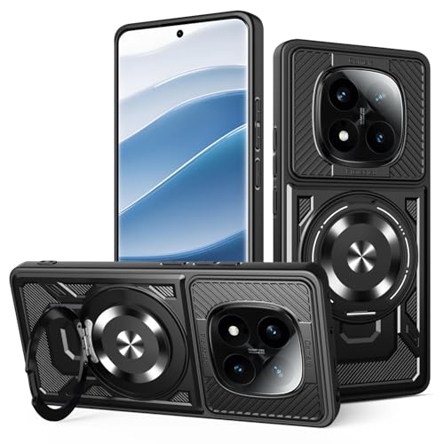JMstore Hülle für Xiaomi Redmi Note 14 Pro 4G, Kameraschutz 360°Metal Ring Ständer Schutzhülle, Silikon TPU Hart PC Handy Hüllen Schutzhülle Standard Stoßfest Cover - Schwarz JMstore Hülle für Xiaomi Redmi Note 14 Pro 4G, Kameraschutz 360°Metal Ring Ständer Schutzhülle, Silikon TPU Hart PC Handy Hüllen Schutzhülle Standard Stoßfest Cover - Schwarz von JMstore