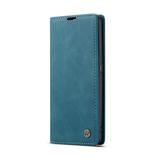 JMstore hülle kompatibel mit Samsung Galaxy A80/A90, Leder Flip Schutzhülle Brieftasche Handyhülle mit Kreditkarten Standfunktion (Blau) von JMstore