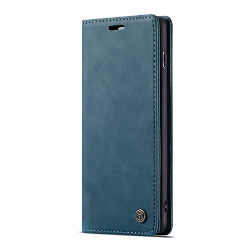 JMstore hülle kompatibel mit Samsung Galaxy S10, Leder Flip Schutzhülle Brieftasche Handyhülle mit Kreditkarten Standfunktion (Blau) von JMstore