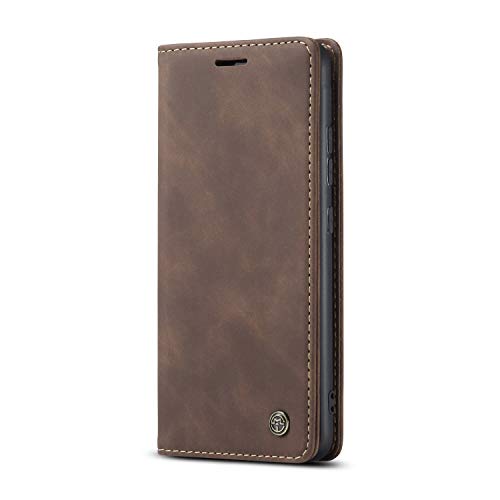 JMstore hülle kompatibel mit Samsung Galaxy S10 Lite/A91/M80S, Leder Flip Schutzhülle Brieftasche Handyhülle mit Kreditkarten Standfunktion (Kaffee) von JMstore