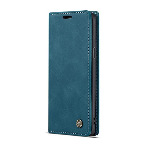 JMstore hülle kompatibel mit Samsung Galaxy S9, Leder Flip Schutzhülle Brieftasche Handyhülle mit Kreditkarten Standfunktion (Blau) von JMstore