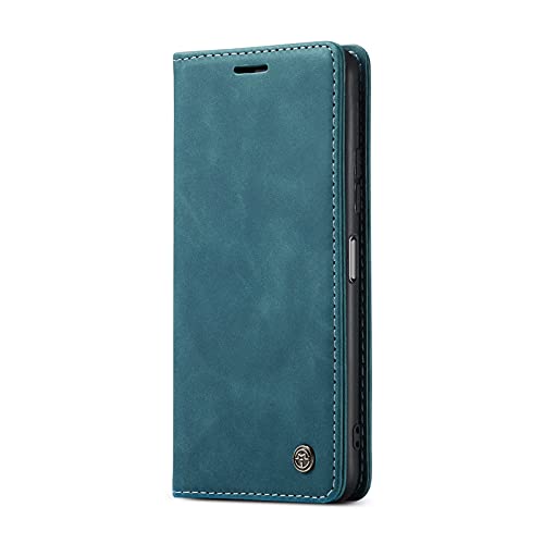 JMstore hülle kompatibel mit Xiaomi Redmi Note 10 Pro, Leder Flip Schutzhülle Brieftasche Handyhülle mit Kreditkarten Standfunktion (Blau) von JMstore