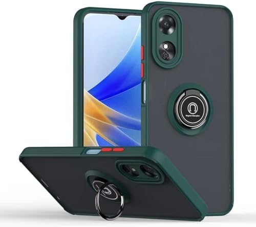 JNERBUYI Bumper Handyhülle für Honor 400 Lite mit Ring, Schutzhülle mit 360°Magnetring, Hülle Stoßfeste mit Ständer. Robuste Cover Case. Armeegrün von JNERBUYI