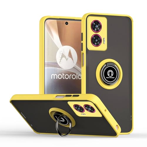 JNERBUYI Bumper Handyhülle für Motorola Edge 50 Fusion 5G mit Ring, Schutzhülle mit 360°Magnetring, Hülle Stoßfeste mit Ständer. Robuste Cover Case. Gelb JNERBUYI Bumper Handyhülle für Motorola Edge 50 Fusion 5G mit Ring, Schutzhülle mit 360°Magnetring, Hülle Stoßfeste mit Ständer. Robuste Cover Case. Gelb von JNERBUYI