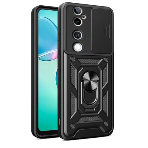 JNERBUYI Hülle für VIVO V40 5G/VIVO V40 Pro 5G/S19 Pro Schutzhülle mit 360°Ring und Objektiv Cover, Stoßfeste Handyhülle mit Magnet Ständer, Bumper Robuste Hülle. Schwarz JNERBUYI Hülle für VIVO V40 5G/VIVO V40 Pro 5G/S19 Pro Schutzhülle mit 360°Ring und Objektiv Cover, Stoßfeste Handyhülle mit Magnet Ständer, Bumper Robuste Hülle. Schwarz von JNERBUYI