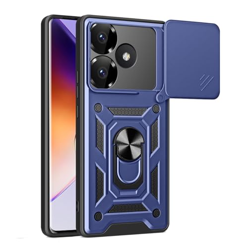 JNERBUYI Hülle für Xiaomi Poco F6 5G Schutzhülle mit 360°Ring und Objektiv Cover, Stoßfeste Handyhülle mit Magnet Ständer, Bumper Robuste Hülle. Blau JNERBUYI Hülle für Xiaomi Poco F6 5G Schutzhülle mit 360°Ring und Objektiv Cover, Stoßfeste Handyhülle mit Magnet Ständer, Bumper Robuste Hülle. Blau von JNERBUYI