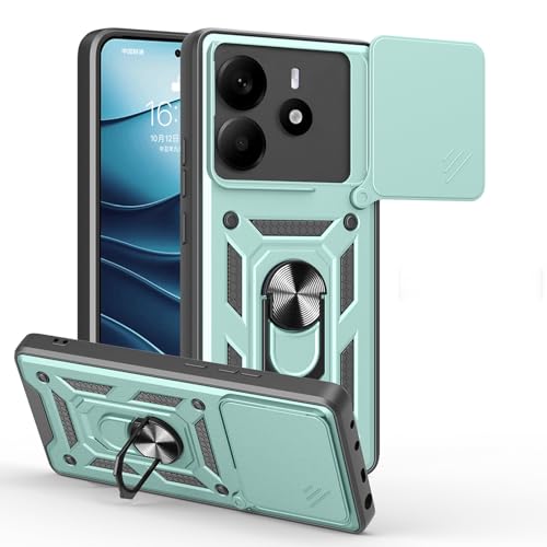 JNERBUYI Hülle für Xiaomi Redmi Note 14 5G Schutzhülle mit 360°Ring und Objektiv Cover, Stoßfeste Handyhülle mit Magnet Ständer, Bumper Robuste Hülle. Grün JNERBUYI Hülle für Xiaomi Redmi Note 14 5G Schutzhülle mit 360°Ring und Objektiv Cover, Stoßfeste Handyhülle mit Magnet Ständer, Bumper Robuste Hülle. Grün von JNERBUYI