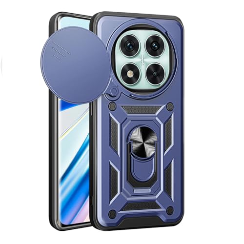 JNERBUYI Hülle für Xiaomi Redmi Note 14 Pro 5G Schutzhülle mit 360°Ring und Objektiv Cover, Stoßfeste Handyhülle mit Magnet Ständer, Bumper Robuste Hülle. Blau JNERBUYI Hülle für Xiaomi Redmi Note 14 Pro 5G Schutzhülle mit 360°Ring und Objektiv Cover, Stoßfeste Handyhülle mit Magnet Ständer, Bumper Robuste Hülle. Blau von JNERBUYI