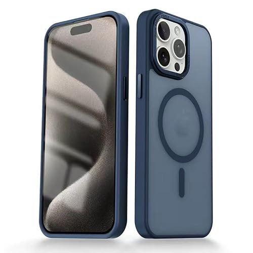 JNERBUYI Transparente Matt Hülle für iPhone 13, Bumper Handyhülle mit Magnetische Schutzhülle, Acrylhülle + TPU Harte Hülle. Blau JNERBUYI Transparente Matt Hülle für iPhone 13, Bumper Handyhülle mit Magnetische Schutzhülle, Acrylhülle + TPU Harte Hülle. Blau von JNERBUYI