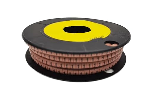 Labels Kabeletiketten, 250/500/1000 Stück, 0 bis 9, Zahlen, 2,5 mm², Kabeldrahtmarkierung, Spiralwicklung, farbig, 18 AWG-12 AWG (EC-1)(Multi-colored1,EC-2(500Pcs)) von JNHGSHUAISDF