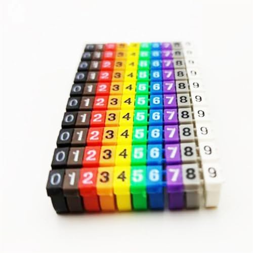 Labels Kabeletiketten, Drahtmarkierungsetikett, Etikett, Netzwerkkabel for Typ Cat5e, Cat6, mehrfarbig, Zahlen, Buchstaben, ordentliche Markierung, festgeklebte Kabelhülle, 2–8 mm, Organizer(2-3mm,150 Labels Kabeletiketten, Drahtmarkierungsetikett, Etikett, Netzwerkkabel for Typ Cat5e, Cat6, mehrfarbig, Zahlen, Buchstaben, ordentliche Markierung, festgeklebte Kabelhülle, 2–8 mm, Organizer(2-3mm,150 von JNHGSHUAISDF