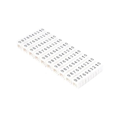 Labels Kabeletiketten, Kabeldrahtmarkierung, Etikett, Netzwerkkabeltyp, mehrfarbig, Zahlen, Buchstaben, ordentliche Markierung, festgeklebte Kabelhülle, 2–8 mm, 100 Stück(M-0.5(0.5mm)150pcs) von JNHGSHUAISDF