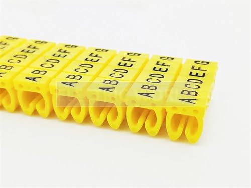 Labels Kabeletiketten, Kabelmarkierung, Drahtetikett EC-0, EC-1, 1000 Stück, Markierungsnummern 0 bis 9, Kabelmanagement, farbige Drahtisolierung, PVC-Draht-Organizer-Hülsen(M-3-260pcs-a-z) von JNHGSHUAISDF
