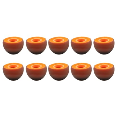 JNJOOD 10 StüCk Silikon-Memory-Schaum-Verbund-OhrhöRer-Abdeckung, OhrstöPsel, OhrstöPsel, ZubehöR, OhrhöRer-Abdeckungen, Kappe, Orange von JNJOOD