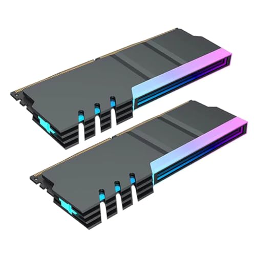 JNJOOD Computer DDR4 DDR5 5V ARGB Sync Speichermodul Kühler PC RGB Bunter RAM-Kühler Kühlkörper Kühlung Shim Armor Schwarz JNJOOD Computer DDR4 DDR5 5V ARGB Sync Speichermodul Kühler PC RGB Bunter RAM-Kühler Kühlkörper Kühlung Shim Armor Schwarz von JNJOOD