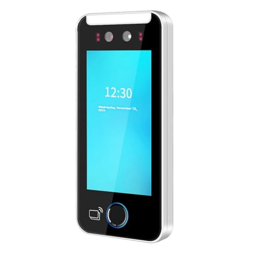 JNJOOD Intelligenter Biometrischer Fingerabdruck-Zeiterfassungsapparat mit 5000 Benutzern, 5-Touch-LCD und 2-Megapixel-Kamera, Zeiterfassung B von JNJOOD