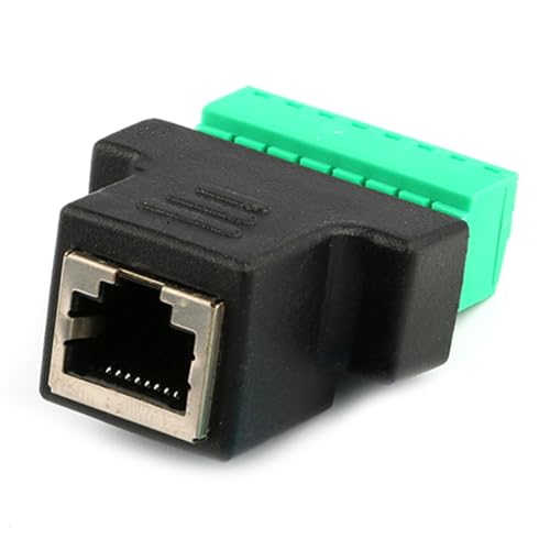 JNJOOD RJ45-Buchse auf Schraubklemmen 8 Pin Connector Ethernet-Kabel-Verlängerungsadapter Hochwertiger Netzwerk-Schraubklemmen-RJ45 8p8c-Buchse zu 8-Poligem Schraubklemmen-Steckverbinder JNJOOD RJ45-Buchse auf Schraubklemmen 8 Pin Connector Ethernet-Kabel-Verlängerungsadapter Hochwertiger Netzwerk-Schraubklemmen-RJ45 8p8c-Buchse zu 8-Poligem Schraubklemmen-Steckverbinder von JNJOOD