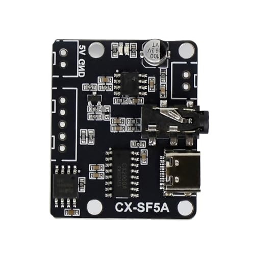 JNJOOD -SF5A Serielle Schnittstelle Steuerung Sprachwiedergabemodul Platine MP3-Musik-Player 5W MP3-Wiedergabe Serielle Steuerung Sprachmodul A von JNJOOD