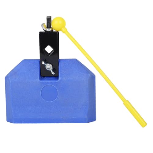 JNJOOD Trommel Kuhglocke, Kunststoff Schlaginstrumente Block Geräuschmacher mit Kunststoff Stab Stick für Schlagzeug Kuhglocke Trommel Blau JNJOOD Trommel Kuhglocke, Kunststoff Schlaginstrumente Block Geräuschmacher mit Kunststoff Stab Stick für Schlagzeug Kuhglocke Trommel Blau von JNJOOD