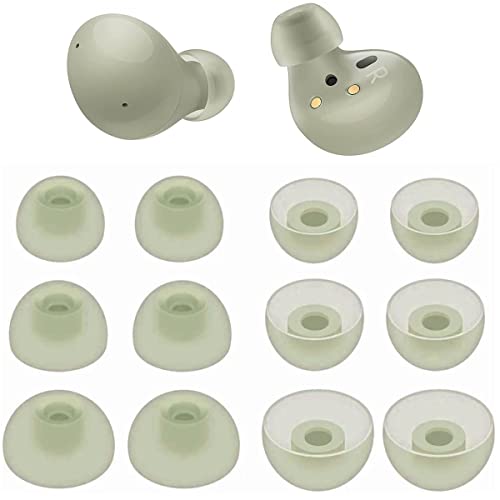 JNSA Ohrstöpsel Ersatz für Galaxy Buds 2/Galaxy Buds+, Silikon-Ohrstöpsel, Gel-Kopfhörer, kompatibel mit Galaxy Buds2 und Galaxy Buds+, S, M, L, 3 Größen, 6 Paar, Olivgrün B26G JNSA Ohrstöpsel Ersatz für Galaxy Buds 2/Galaxy Buds+, Silikon-Ohrstöpsel, Gel-Kopfhörer, kompatibel mit Galaxy Buds2 und Galaxy Buds+, S, M, L, 3 Größen, 6 Paar, Olivgrün B26G von JNSA
