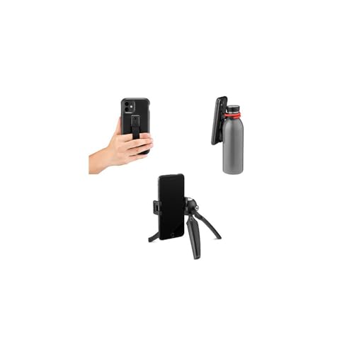 JOBY FreeHold Kit für iPhone 11 Stativ, Smartphone Stativ, Schutzhülle mit elastischer Fingerschlaufe und flexiblem Arm, Mini-Reisestativ für Video-Blogs von JOBY