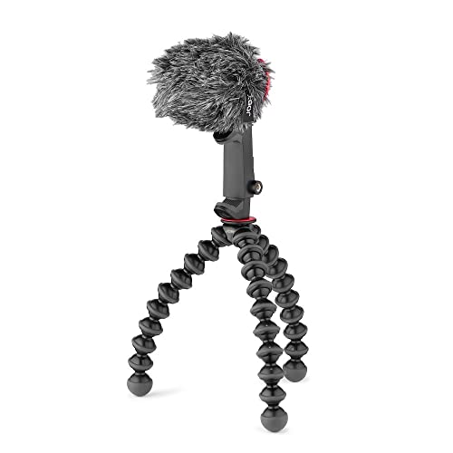 JOBY GorillaPod Creator Kit, EIN GorillaPod 1K-Stativ, einen GripTight Smart Handyhalter und EIN Wavo Mobile Mikrofon, für Conten Creation, Vlogger, TikToker, Youtuber von JOBY