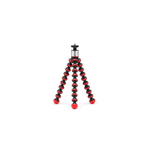 JOBY GorillaPod GO, Flexibles Stativ mit Kugelkopf und GripTight 360 Halterung für Smartphone, Kompaktkamera oder andere Geräte bis zu 0,5 kg, JB01863-0WW Rot JOBY GorillaPod GO, Flexibles Stativ mit Kugelkopf und GripTight 360 Halterung für Smartphone, Kompaktkamera oder andere Geräte bis zu 0,5 kg, JB01863-0WW Rot von JOBY