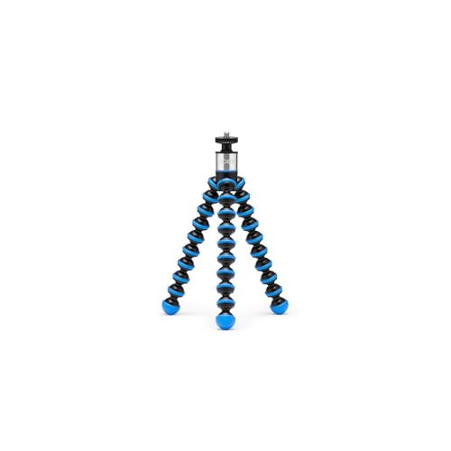 JOBY GorillaPod GO, Flexibles Stativ mit Kugelkopf und GripTight 360 Halterung für Smartphone, Kompaktkamera oder andere Geräte bis zu 0,5 kg, JB01864-0WW Blau von JOBY