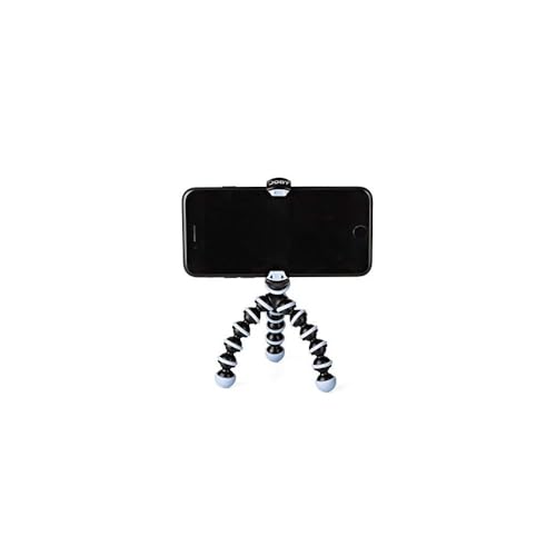 JOBY GorillaPod Mobile Mini, Flexibles Smartphone Mini-Stativ, Kompatibel mit iPhones, Android und Windows Smartphones, für die Content Erstellung, Vlogging, Live-Streaming, Tik Tok - Schwarz und Blau von JOBY