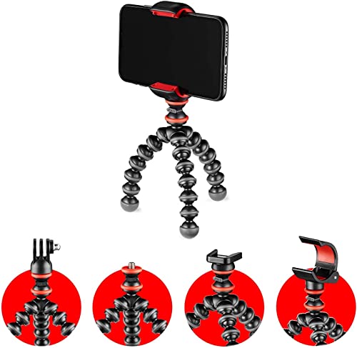 JOBY GorillaPod Starter Kit, Vielseitiges Flexibles Mini-Stativ mit Universeller Smartphone-Klemme, GoPro-Halterung, Taschenlampenhalterung, Schnellwechselplatte, Universell Kompatibel, FIFA WM-Spiele von JOBY