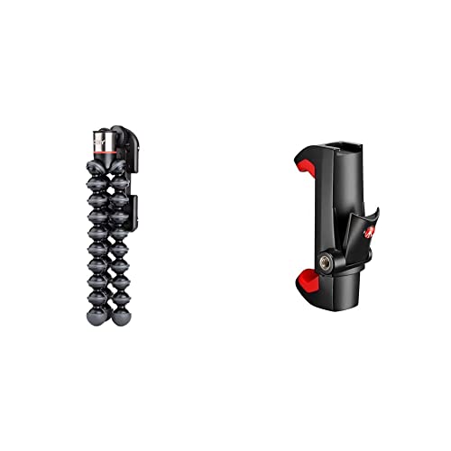 JOBY GripTight ONE GP, Universal-Handyhalterung, Magnetisches und Flexibles GorillaPod Stativ, Kleines Stativ für Smartphone, Schwarz & Manfrotto - Smartphone Halterung, Pro Version von JOBY