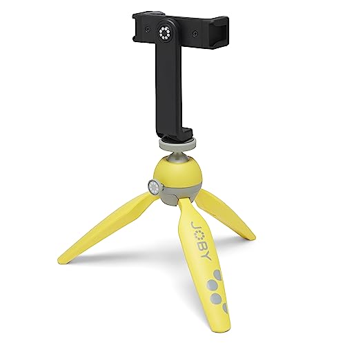 JOBY HandyPod 2 Kit, Tischstativ mit GripTight 360 Telefonhalterung und Pin Joint Halterung, Telefonstativ für Smartphones, Actionkameras und Spiegellose Kameras bis zu 1.0Kg, Gelb JOBY HandyPod 2 Kit, Tischstativ mit GripTight 360 Telefonhalterung und Pin Joint Halterung, Telefonstativ für Smartphones, Actionkameras und Spiegellose Kameras bis zu 1.0Kg, Gelb von JOBY