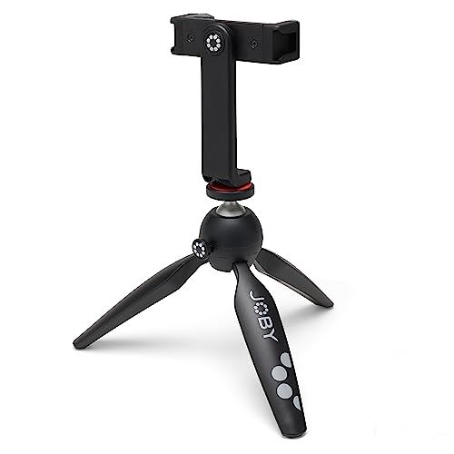 JOBY HandyPod 2 Kit, Tischstativ mit GripTight 360 Telefonhalterung und Pin Joint Halterung, Telefonstativ für Smartphones, Actionkameras und Spiegellose Kameras bis zu 1.0Kg, Schwarz JOBY HandyPod 2 Kit, Tischstativ mit GripTight 360 Telefonhalterung und Pin Joint Halterung, Telefonstativ für Smartphones, Actionkameras und Spiegellose Kameras bis zu 1.0Kg, Schwarz von JOBY