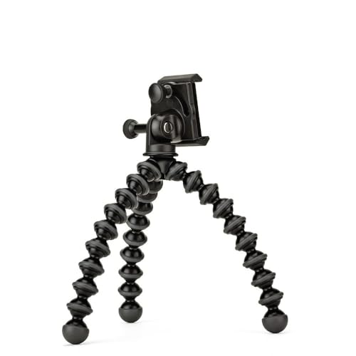 JOBY JB01390-BWW GripTight PRO + GorillaPod Stativ Premium-Universalklemme für Stativmontage + Flexi-Stativ (geeigent für Alle Smartphones mit oder ohne Hülle) von JOBY