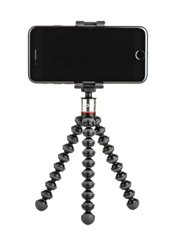 JOBY JB01491-0WW GripTight ONE + GP Stativ Universal-Handy-Halter + GorillaPod Flexi-Stativ (geeignet für Smartphone/iPhone), Handystativ, Stativ für Handy, Handy Stativ Halterung von JOBY