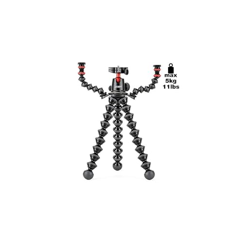 JOBY JB01522-BWW GorillaPod Rig flexible Stativplattform (mit Kugelkopf und zwei GorillaPod-Armen für DSLR-Kameras, Mikrofon, Leuchte und Zubehör) von JOBY