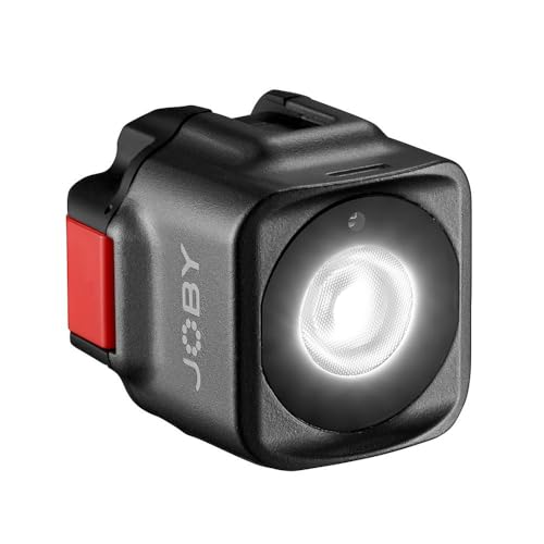 JOBY JB01579-BWW Beamo LED, Leuchte für Smartphones und spiegellose Kameras, kompakt, schnurloses Laden, Bluetooth, wasserdicht für Video-Blogging, Foto- und Videoaufnahmen von JOBY