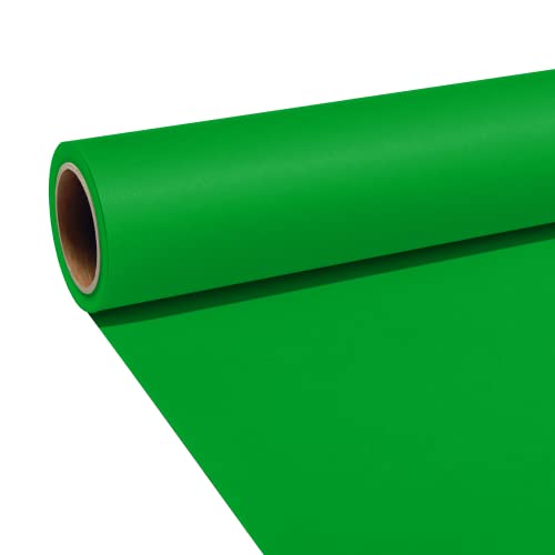 JOBY Seamless Creator Background Paper, Photography Backdrop for Videos, Streaming, Interviews, Backdrops Photoshoot, Props, Size 1.35X11m, Green Light Go, JB01883-BWW, Grün von JOBY