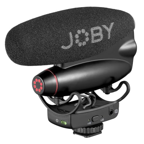 JOBY Wavo PRO DS Professionelles Richtmikrofon zur Kameramontage, Rycote-Dämpfungshalterung, Low-Cut-Filter, Integrierte LEDs, Richtmikrofon, Content-Creator, Mikrofon Kamera, Kondensator-Mikrofone JOBY Wavo PRO DS Professionelles Richtmikrofon zur Kameramontage, Rycote-Dämpfungshalterung, Low-Cut-Filter, Integrierte LEDs, Richtmikrofon, Content-Creator, Mikrofon Kamera, Kondensator-Mikrofone von JOBY