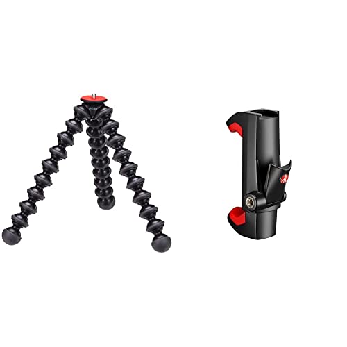 Joby GorillaPod 1K Stand schwarz/grau & Manfrotto - Smartphone Halterung, Pro Version von JOBY